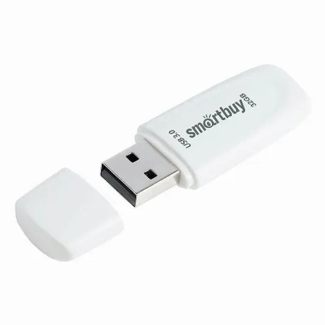 Флешка 32Gb SmartBuy Scout USB 3.1 White SB032GB3SCW