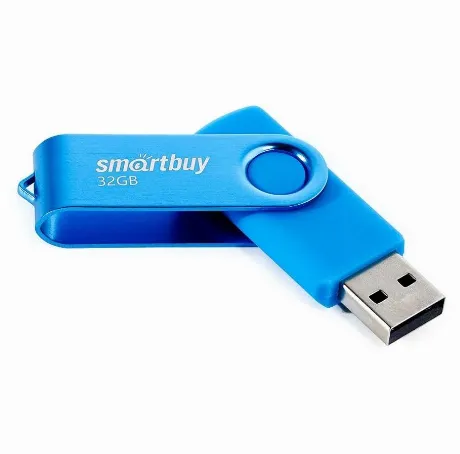 Флешка 32Gb SmartBuy UFD 2.0 Twist Blue SB032GB2TWB