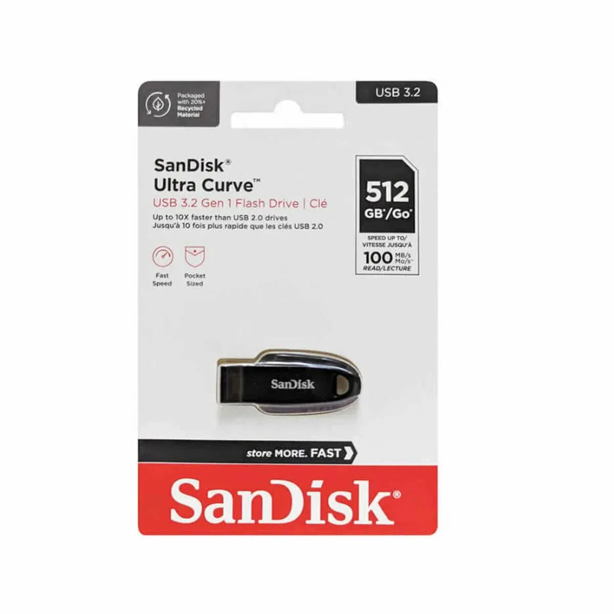 Флешка 512Gb SanDisk Ultra Curve SDCZ550-512G-G46 - фото 2