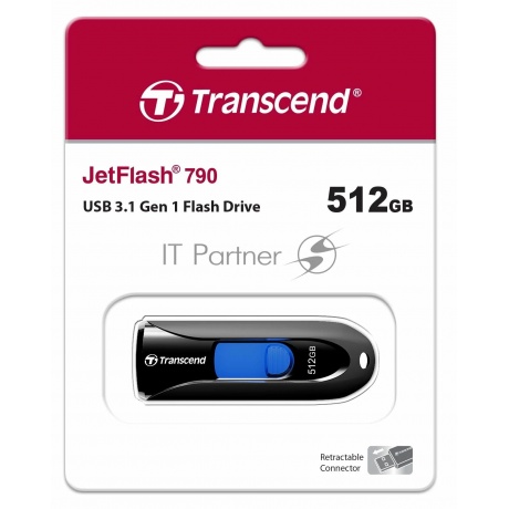 Флешка 512Gb Transcend JetFlash 790 TS512GJF790K - фото 3
