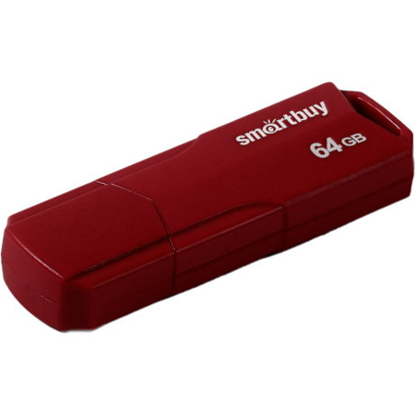 Флешка 64Gb SmartBuy Clue USB Bordo SB64GBCLU-BG - фото 1