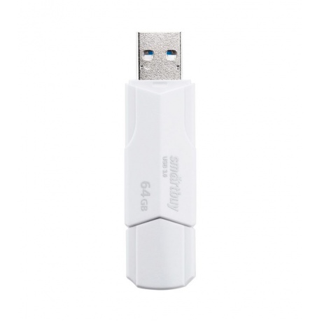 Флешка 64Gb SmartBuy Clue USB White SB64GBCLU-W - фото 1