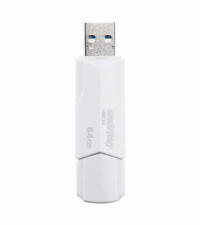 Флешка 64Gb SmartBuy Clue USB White SB64GBCLU-W