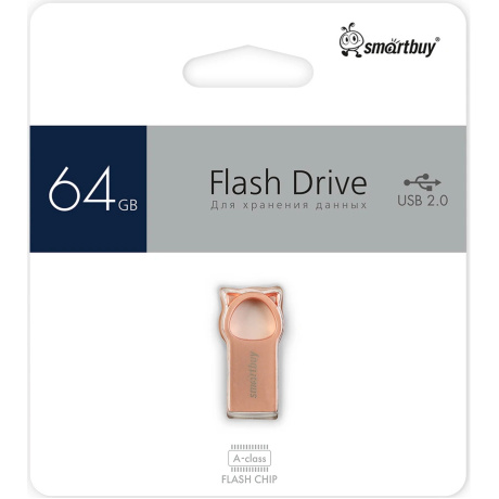 Флешка 64Gb SmartBuy MC5 Kitty USB Pink SB064GBMC5 - фото 5