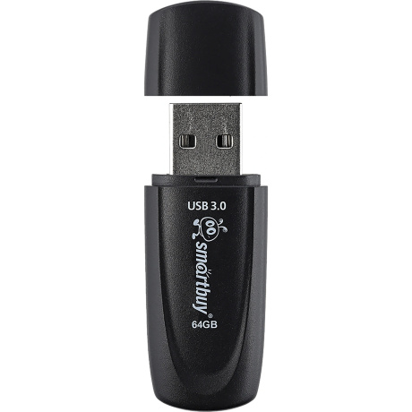 Флешка 64Gb SmartBuy Scout USB 3.1 Black SB064GB3SCK - фото 3