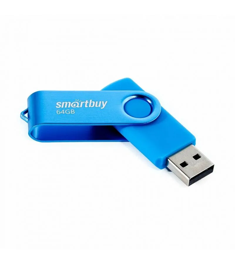 Флешка 64Gb SmartBuy UFD 2.0 Twist Blue SB064GB2TWB - фото 2