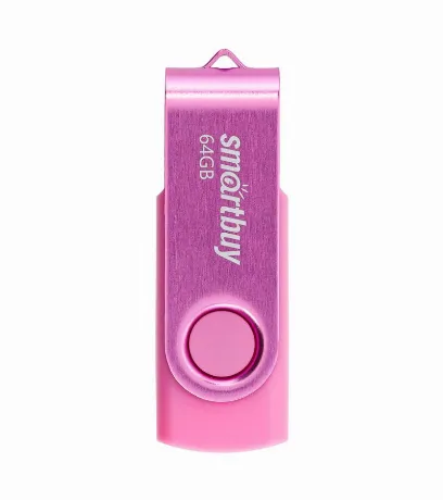Флешка 64Gb SmartBuy UFD 2.0 Twist Pink SB064GB2TWP