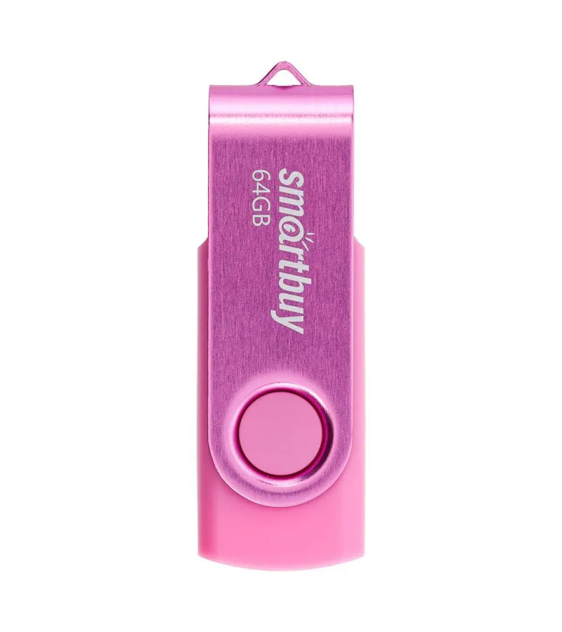 Флешка 64Gb SmartBuy UFD 2.0 Twist Pink SB064GB2TWP - фото 1