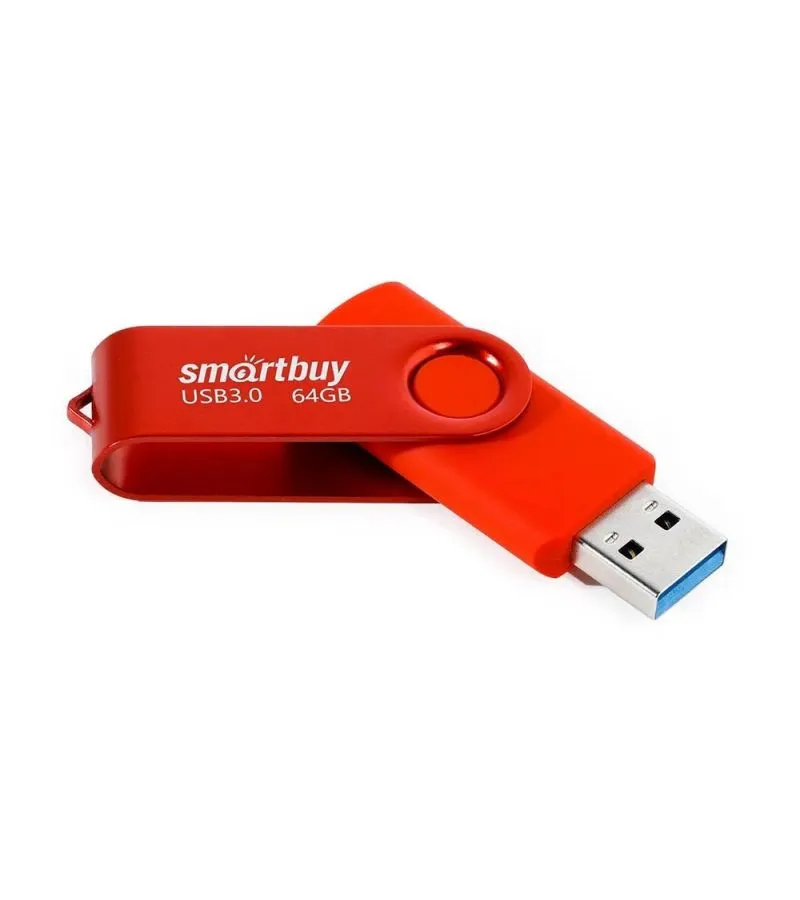 Флешка 64Gb SmartBuy UFD 3.0 Twist Red SB064GB3TWR - фото 1