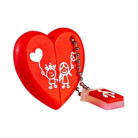 Флешка 64Gb SmartBuy Wild Series USB Heart SB64GBHeart - фото 1
