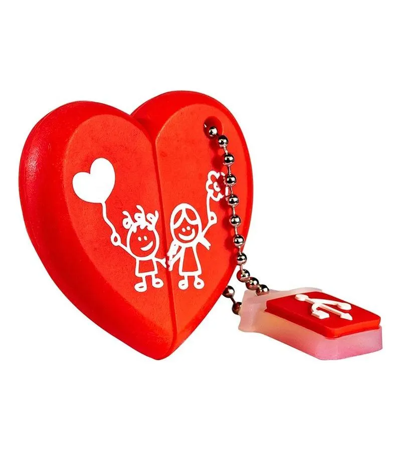 Флешка 64Gb SmartBuy Wild Series USB Heart SB64GBHeart - фото 1
