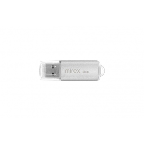 Флешка 8Gb Mirex Unit Silver 13600-FMUUSI08 - фото 2