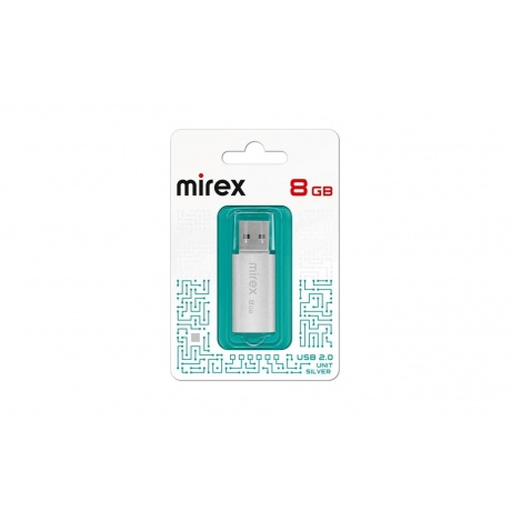 Флешка 8Gb Mirex Unit Silver 13600-FMUUSI08 - фото 5