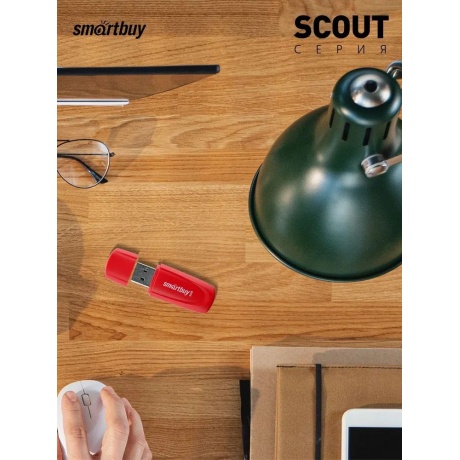 Флешка 8Gb SmartBuy Scout Red SB008GB2SCR - фото 7