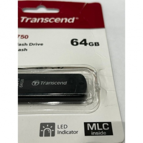 Флешка Transcend JetFlash 750 64GB черный отличное состояние - фото 4