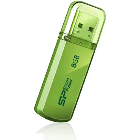 Флешка Silicon Power Helios 101 SP008GBUF2101V1N 8GB green - фото 1