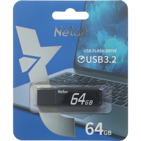 Флешка Netac U351 64GB USB3.2 (NT03U351N-064G-32BK) - фото 6