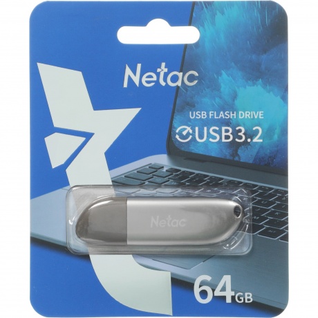 Флешка Netac U352 64GB USB3.2 (NT03U352N-064G-32PN) - фото 6