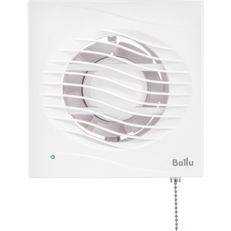 Вентилятор вытяжной Ballu BAF-AR 100 VP с обратным клапаном и тяговым выключателем