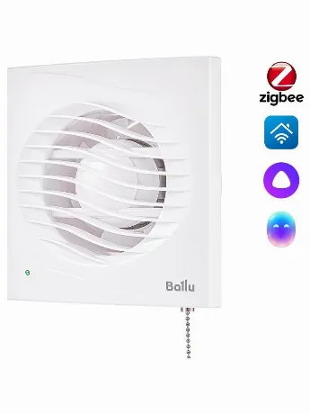 Вентилятор вытяжной Ballu BAF-AR 100 VP с обратным клапаном и тя...