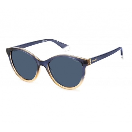 Солнцезащитные очки женские PLD 4133/S/X BLUE BEIG PLD-205335YRQ55C3 - фото 1