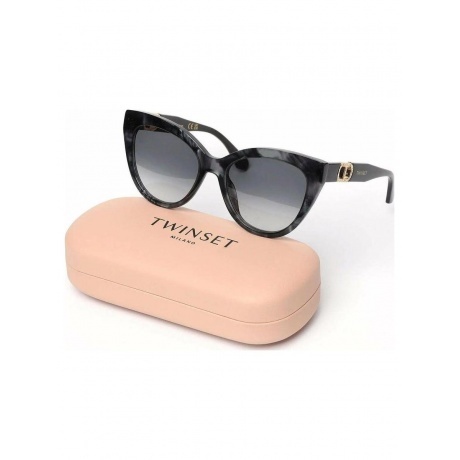 Солнцезащитные очки женские Twinset STW001S Black Grey (2STW0015501KW) - фото 6