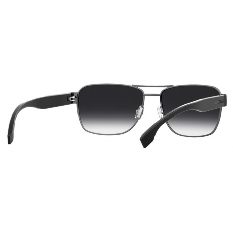 Солнцезащитные очки мужские BOSS 1441/S BLK DKRUT HUB-205403ANS60WJ - фото 8