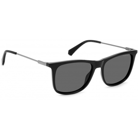Солнцезащитные очки мужские Polaroid PLD 4145/S/X BLACK PLD-20573080755M9 - фото 4
