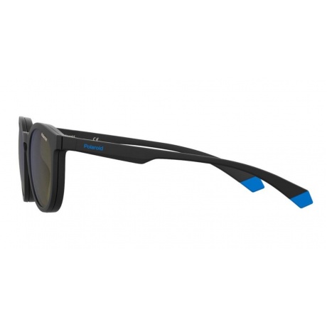 Солнцезащитные очки унисекс PLD 2132/CS MTBLKBLUE PLD-2051450VK495X - фото 4