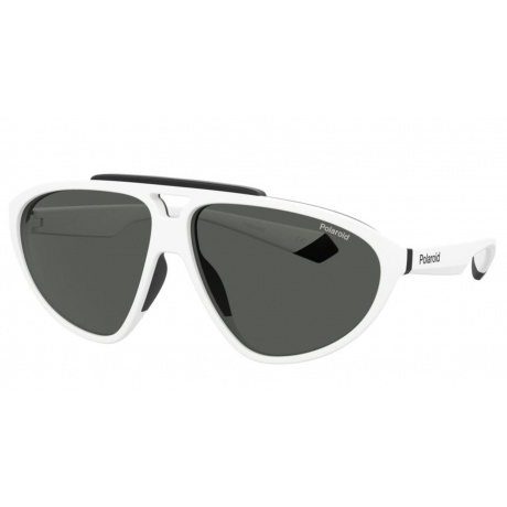Солнцезащитные очки унисекс Polaroid PLD 2151/S MATTWHITE PLD-2064536HT62M9 - фото 3