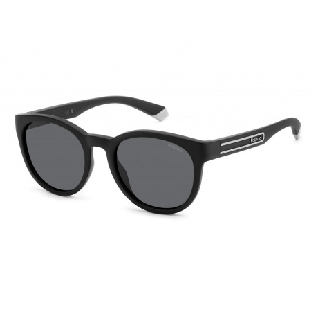 Солнцезащитные очки унисекс Polaroid PLD 2150/S BLACKGREY PLD-20645608A52M9 - фото 1