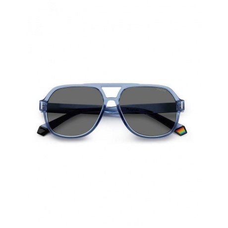 Солнцезащитные очки унисекс Polaroid PLD 6193/S BLUE PLD-205690PJP57M9 - фото 2