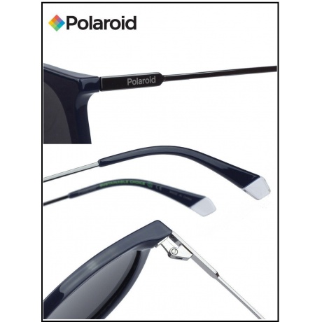 Солнцезащитные очки унисекс Polaroid PLD 4143/S/X BLUE PLD-205701PJP53M9 - фото 14