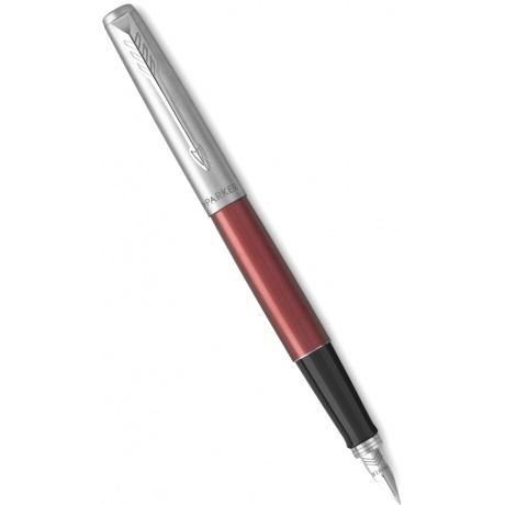 Ручка перьевая Parker Jotter Core F63 (2030949) Kensington Red CT M сталь нержавеющая подар.кор. - фото 1
