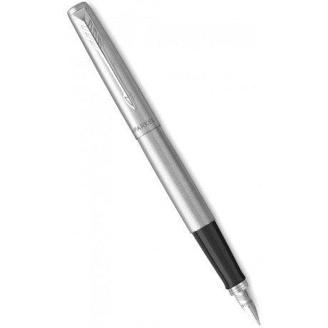 Ручка перьевая Parker Jotter Core F61 (2030946) Stainless Steel CT M сталь нержавеющая подар.кор. - фото 1