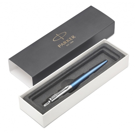 Ручка гелевая Parker Jotter Core K65 (2020650) Waterloo Blue CT 0.7мм черные чернила подар.кор. - фото 3