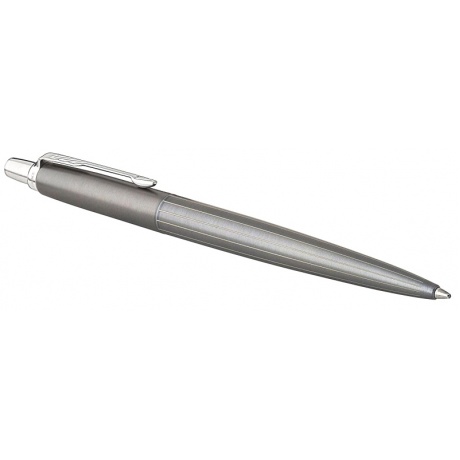Ручка гелевая Parker Jotter Premium K178 (2020645) Oxford Grey Pinstripe CT 0.7мм черные чернила подар.кор. - фото 2