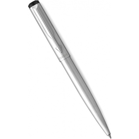 Ручка шариковая Parker Vector Standard K03 (2025445) Stainless Steel CT M синие чернила подар.кор. - фото 1
