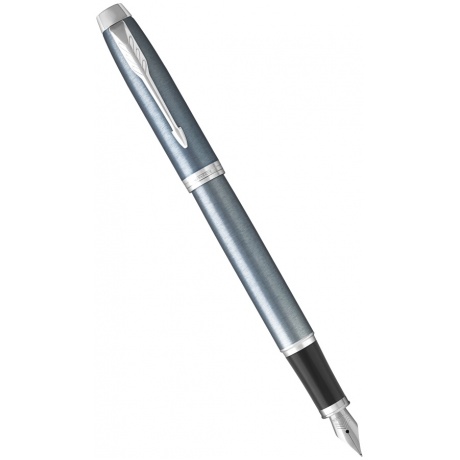 Ручка перьевая IM Core F321 (1931648) Light Blue Grey CT F перо сталь нержавеющая подар.кор. - фото 1