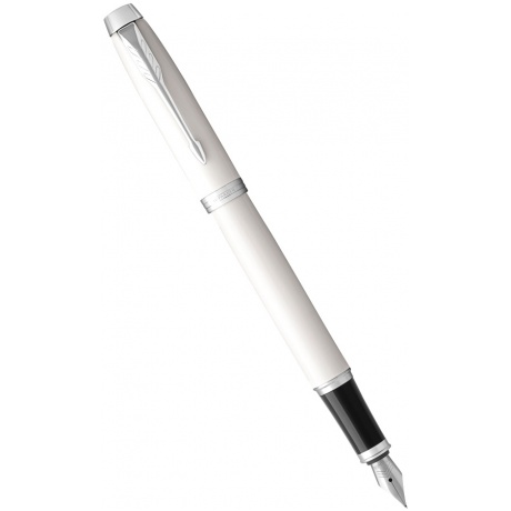 Ручка перьевая IM Core F321 (1931672) White CT F перо сталь нержавеющая подар.кор. - фото 1