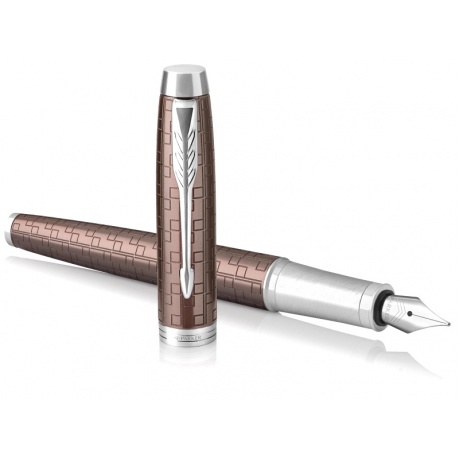 Ручка перьевая IM Premium F324 (1931676) Brown CT F перо сталь нержавеющая подар.кор. - фото 3