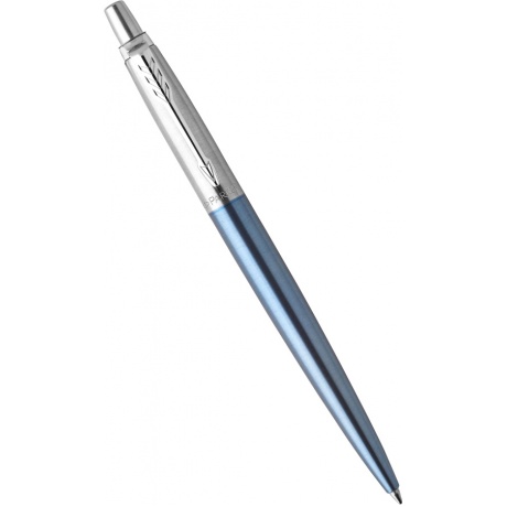 Набор Parker Jotter Core K61/К63 (9) (2062782) Stainless Steel CT/Waterloo Blue CT ручка шариковая 2 - фото 3