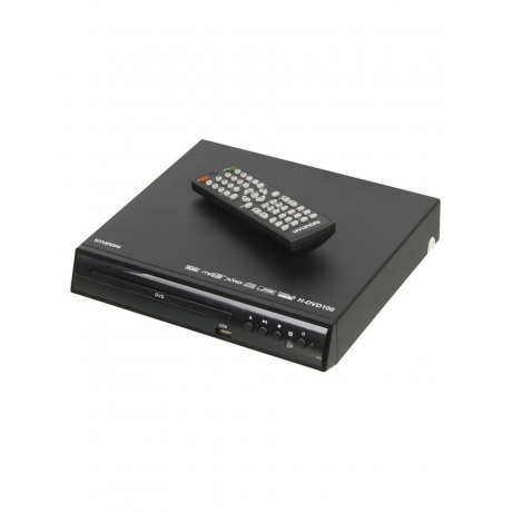 Плеер DVD Hyundai H-DVD100 черный ПДУ - фото 2
