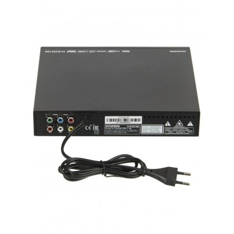 Плеер DVD Hyundai H-DVD100 черный ПДУ - фото 3