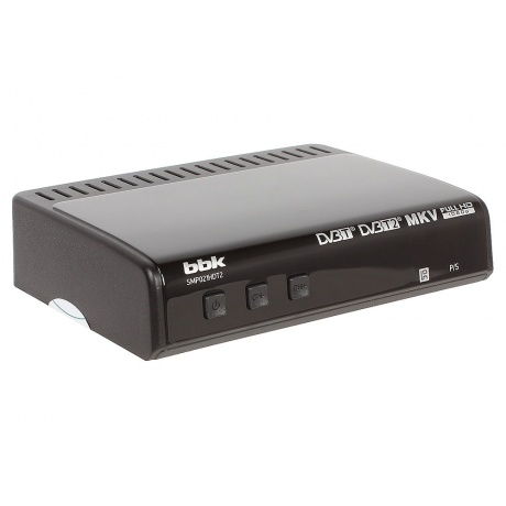 TV-тюнер DVB-T2 BBK SMP021HDT2, темно-серый - фото 1