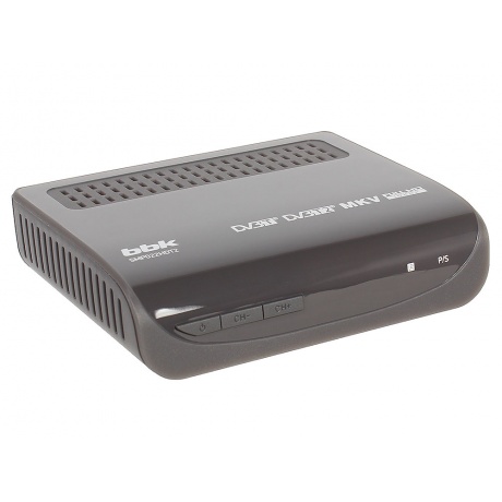 TV-тюнер DVB-T2 BBK SMP022HDT2, темно-серый - фото 1