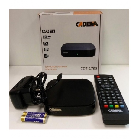 TV-тюнер DVB-T2 CADENA CDT-1793 - фото 2