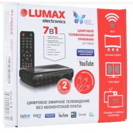 TV-тюнер DVB-T2 Lumax DV1108HD - фото 10