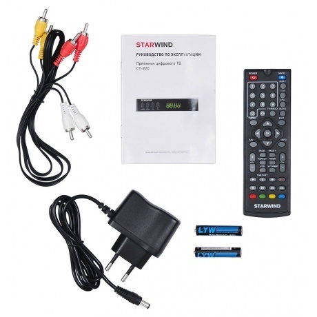 TV-тюнер DVB-T2 Starwind CT-220, черный - фото 11