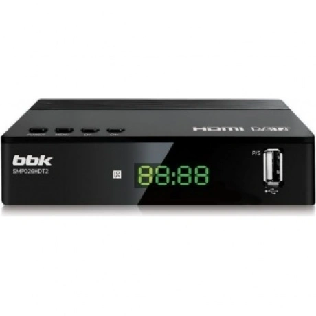 TV-тюнер DVB-T2 BBK SMP026HDT2, черный